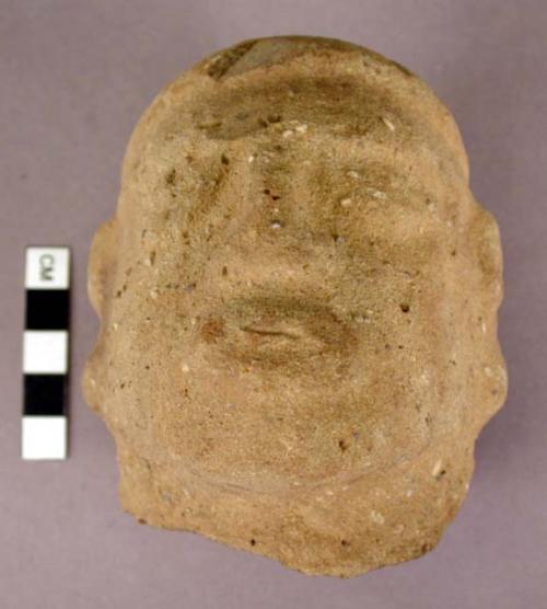 Head of stone figure (2 pieces)