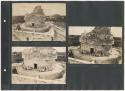 El Caracol, 1929 circular structure and rectangular platform from north