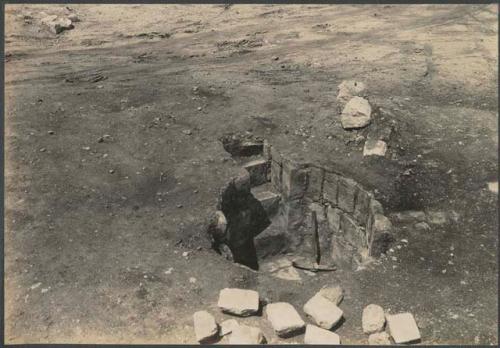 El Caracol, South Annex, stone-lined cistern south of small court