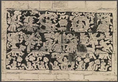 Temple of the Wall Panels, sculptured stone panel