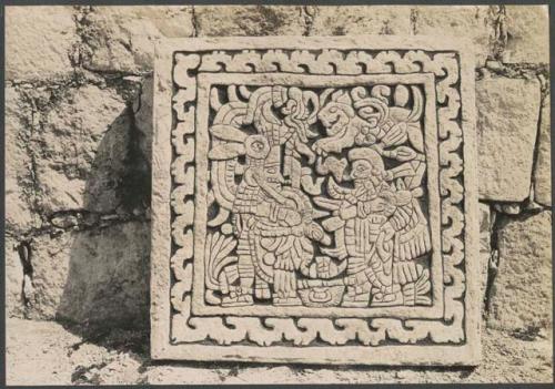 Temple of the Wall Panels, sculptured stone panel