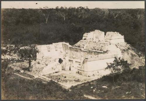 Temple of the Wall Panels, view from Las Monjas