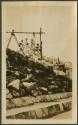 Caracol, repair of south balustrade, lower stairway