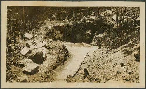 Caracol, section of paved road