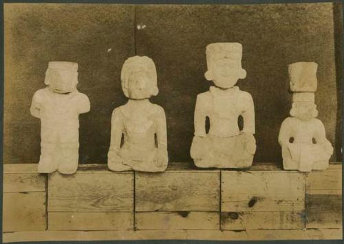Caracol, stone figures from West Annex