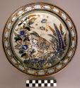 Ceramic polychrome plate