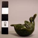 Ceramic miniature bird figurine or vessel
