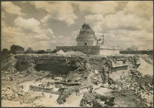 Caracol, South Annex during excavation