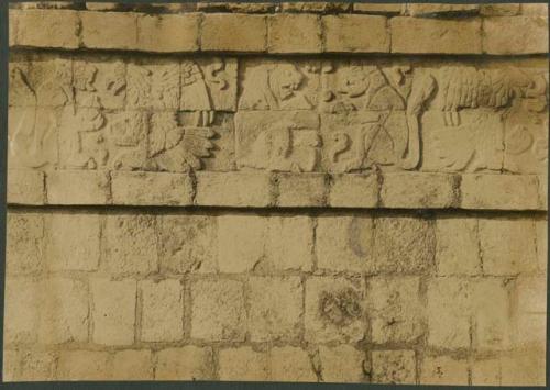 Chichen Itza, hieroglyphics on wall