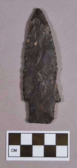 Chipped stone, projectile point, stemmed