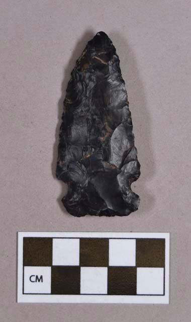 Chipped stone, projectile point, side-notched