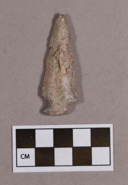 Chipped stone, projectile point, side-notched