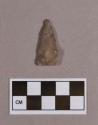 Chipped stone, projectile point, fragmented base
