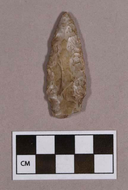 Chipped stone, projectile point, stemmed