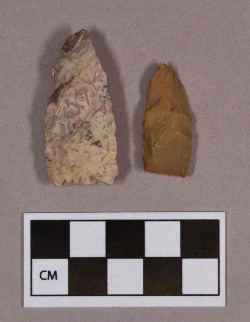 Chipped stone, projectile points, lanceolate