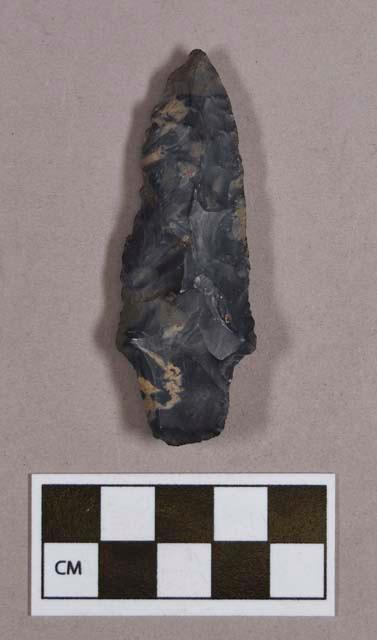 Chipped stone, projectile point, stemmed