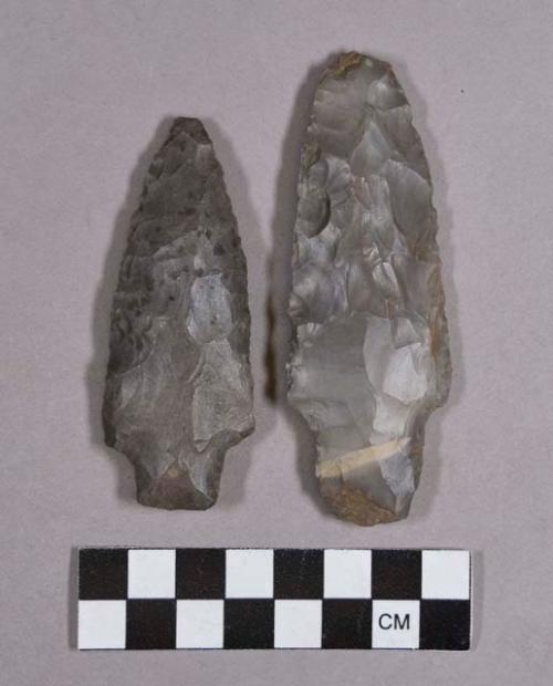 Chipped stone, projectile point, stemmed