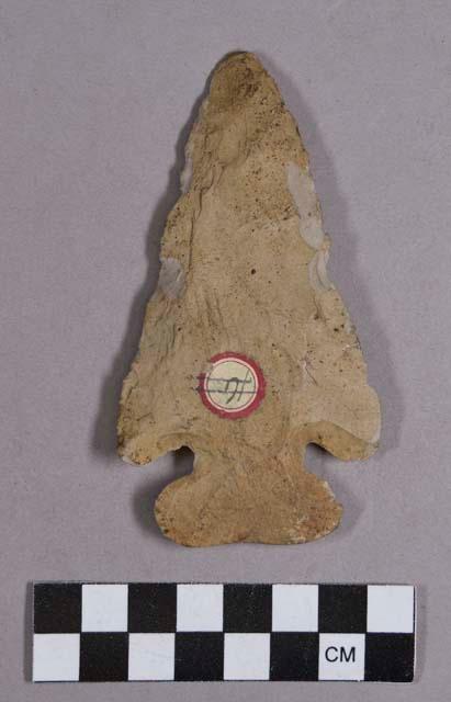 Chipped stone, projectile point, corner-notched