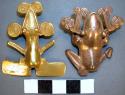 Gold frog pendant