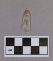 Chipped stone, prismatic blade fragment