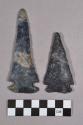 Chipped stone, projectile points, corner-notched and side-notched