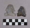 Chipped stone, projectile points, side-notched