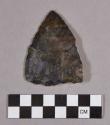 Chipped stone, projectile point, triangular