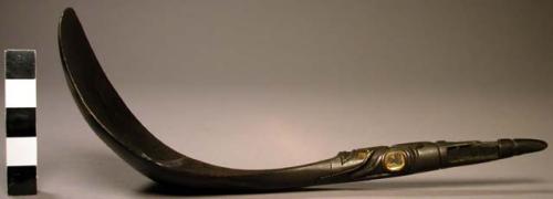 Carved horn spoon