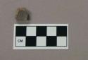 Ceramic, black and clear glazed redware body sherd