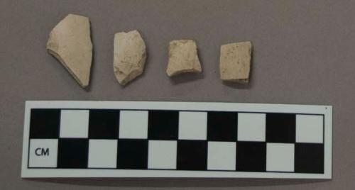 Ceramic, white clay pipe bowl fragments