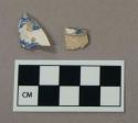 Ceramic, transfer print pearlware body sherds