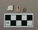 Ceramic, whiteware body sherd fragments