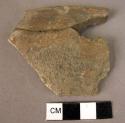 Rim potsherd - plain ware, burnished brown (Wace & Thompson, 1912, Types A1 or B