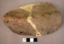 Perforated pottery fragment; pottery pan  fragment