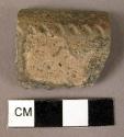 Rim potsherd & pottery base fragment - incised