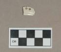 Ceramic, undecorated pearlware base sherd