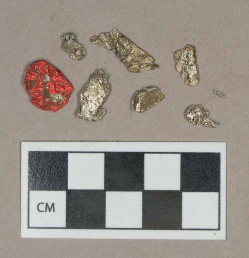 Metal, foil fragments