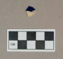 Ceramic, dark blue decorated refined earthenware sherd