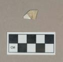 Ceramic, blue decorated whiteware body sherd