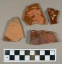 Ceramic, manganese-mottled redware body sherds