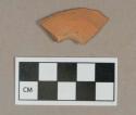 Ceramic, redware base sherd, undecorated