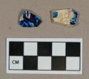 Ceramic, pearlware body sherds, blue transfer print