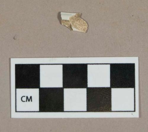 Ceramic, pearlware sherd, possible rim