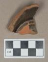 Ceramic, redware base sherd, glazed interior and exterior