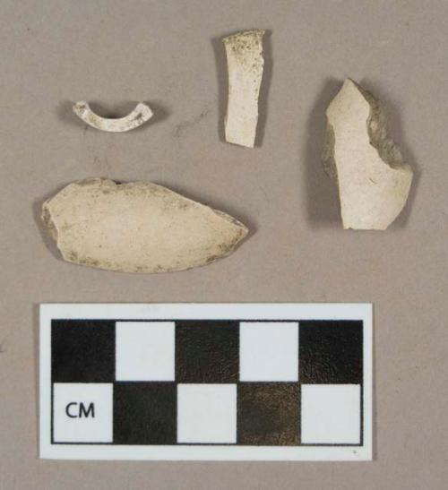 Ceramic, white clay pipe bowl fragments