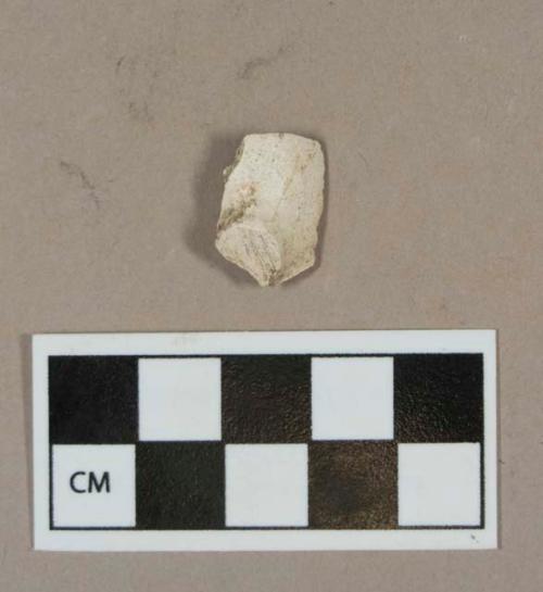 Ceramic, white clay pipe bowl fragment with heel