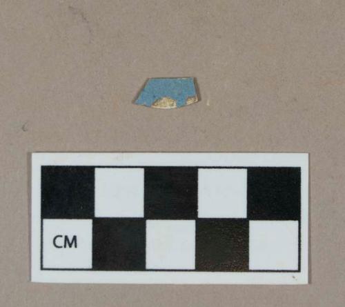 Ceramic, blue-decorated refined earthenware body sherd