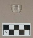 Glass, colorless tumbler rim fragment