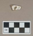 Ceramic, blue transfer printed whiteware base sherd