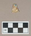 Ceramic, molded polychrome hand-painted peralware body sherd